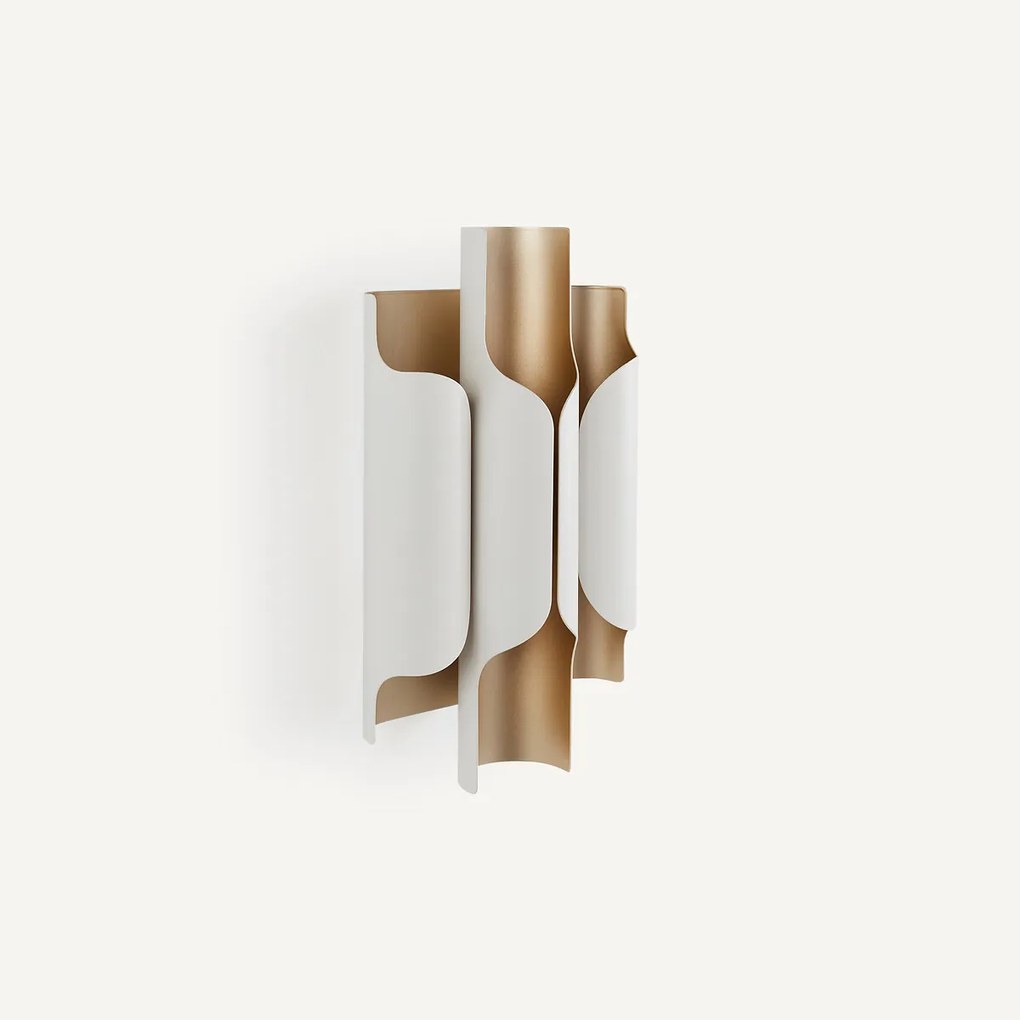 Wandlamp in metaal ijzer, Henrio