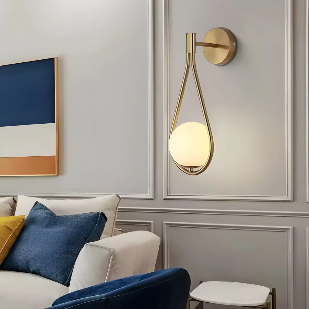 Wandlamp G094-1W GOLD WHITE