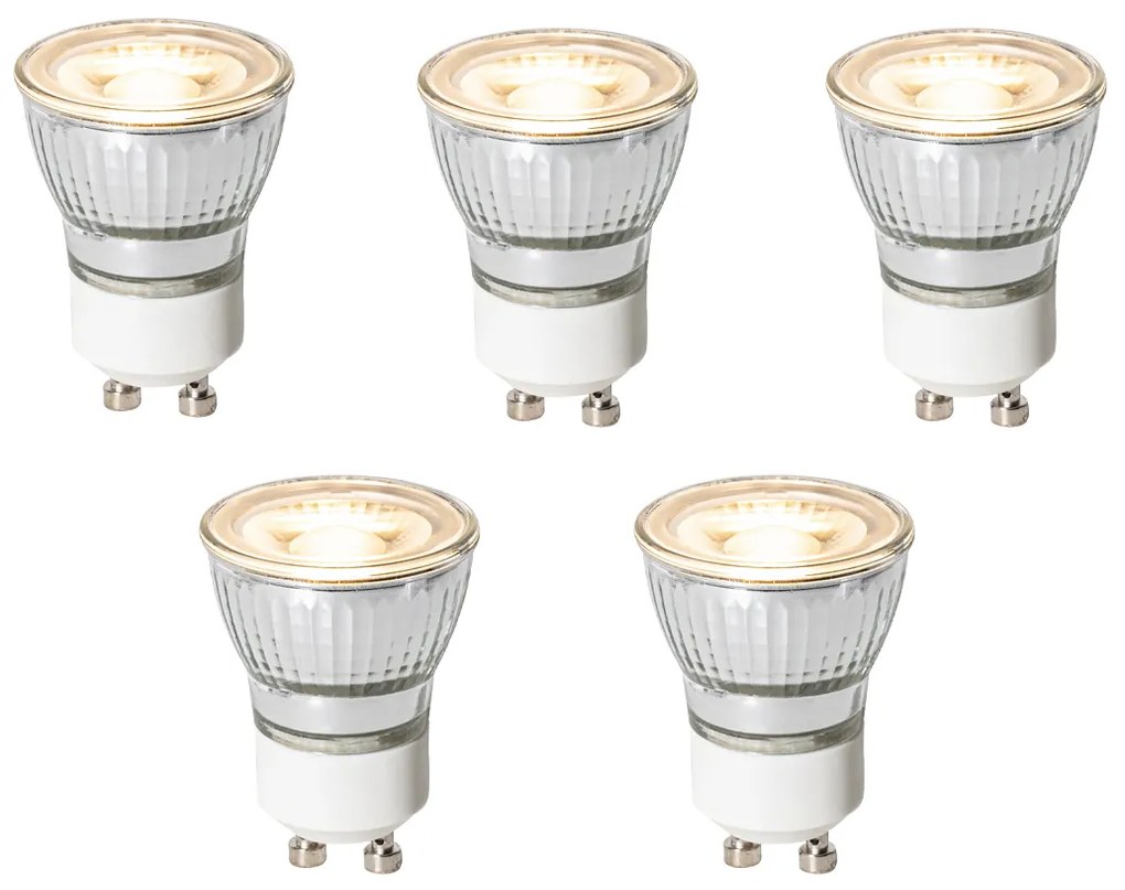 Set van 5 GU10 3-staps dimbaar LED lamp 35mm 4W 220 lm 3000K