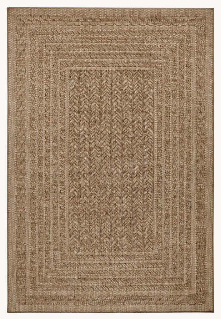 Binnen- & buitentapijt Limonero in jute-look