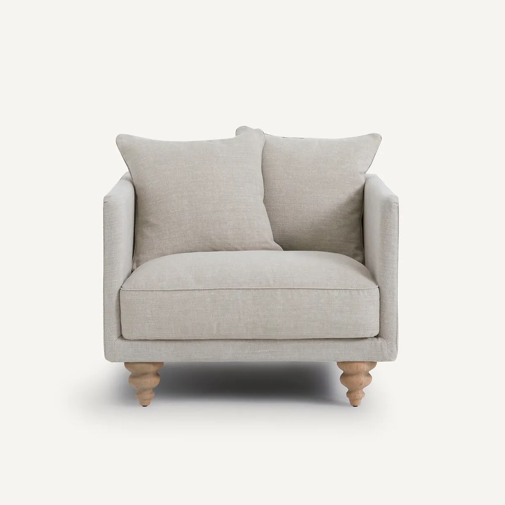 Fauteuil katoen/linnen, Lazare