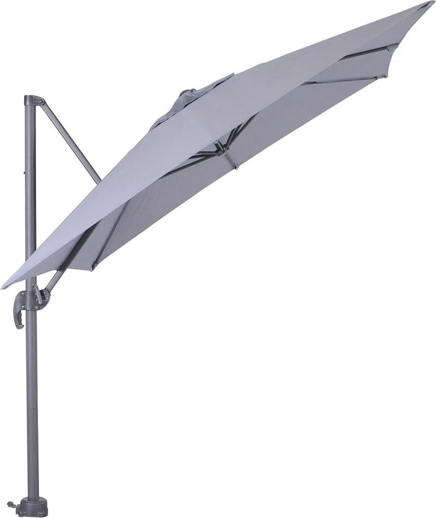 Garden Impressions Zweefparasol Hawaii S 250x250 - donker grijs - licht grijs