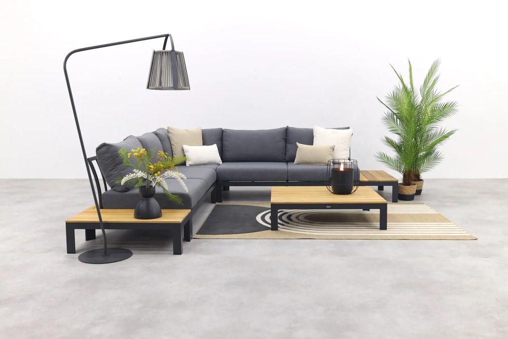 Avalounge loungeset - Aluminium/teakhout - 5 persoons