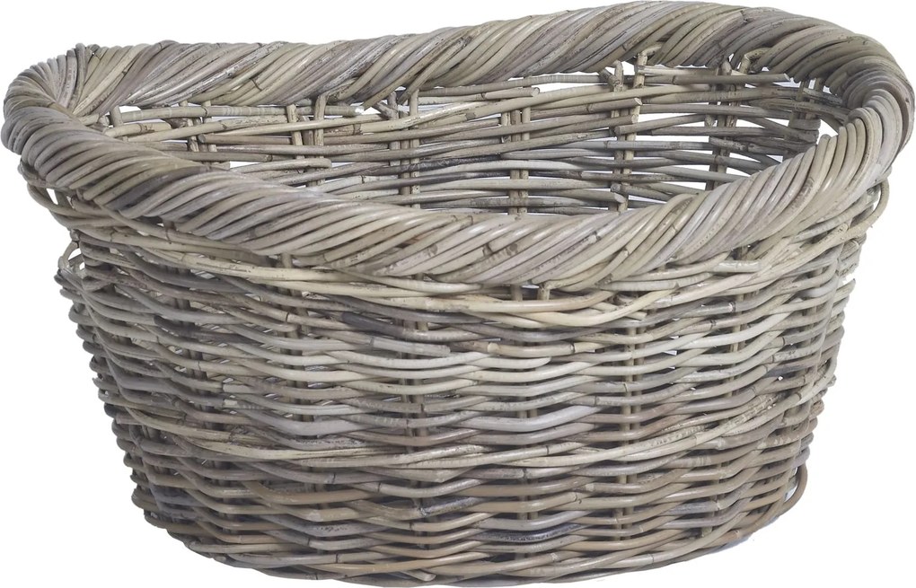 Practo Home mand rotan ovaal Rotan - Haardaccessoires - 43x58x29cm