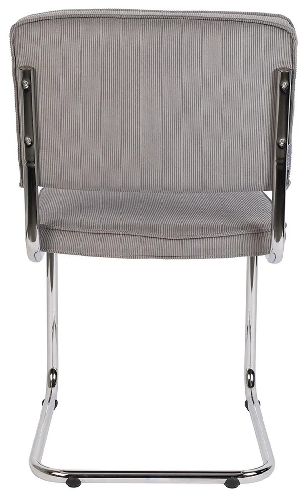 Zuiver Ridge Rib Eetkamerstoel Rib Retro Lichtgrijs