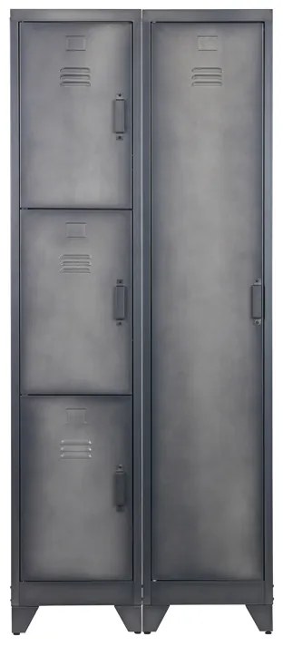 Woood Cas Smalle Lockerkast Metaal - 38x45.5x180cm.