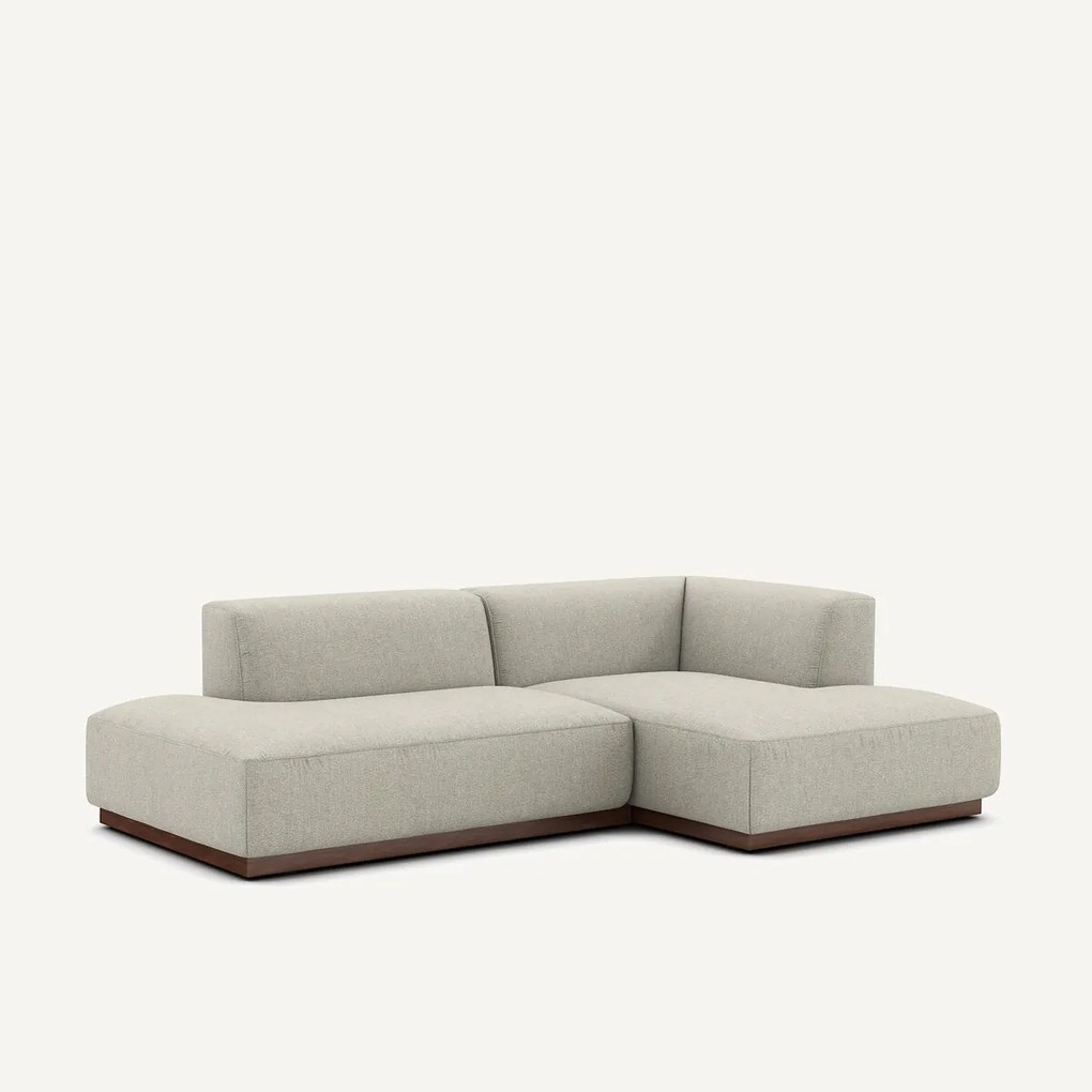 Rechte hoekbank in tweed, JACOPO