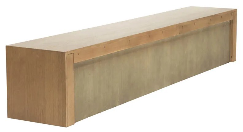 Eleonora Milo Eiken Tv-meubel Met Schuifdeuren 240 Cm Bruin - 240x42x43cm.