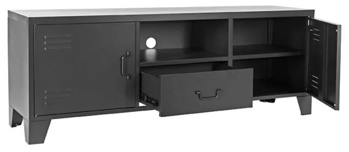 LABEL51 Tv-meubel Fence Zwart Metaal 150 cm - Metaal - Label51 - Industrieel & robuust