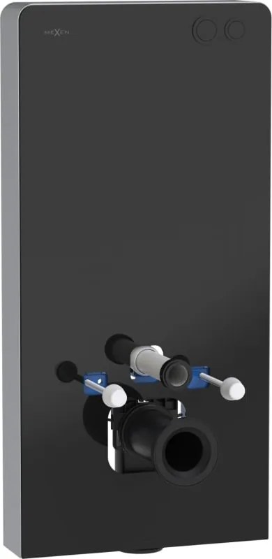 Mexen Tex Air G opbouw pneumatisch WC-frame, zwart glas - 61150A-70