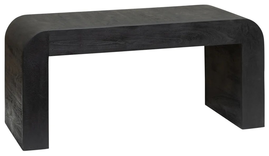 Tower Living Salontafel Gebogen Hout Ossana - 100 X 40cm.
