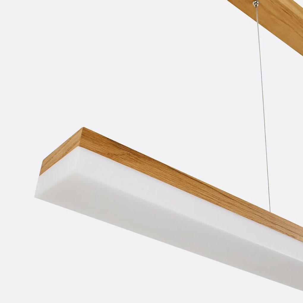 LED-hanglamp in eik en acryl, Segundo
