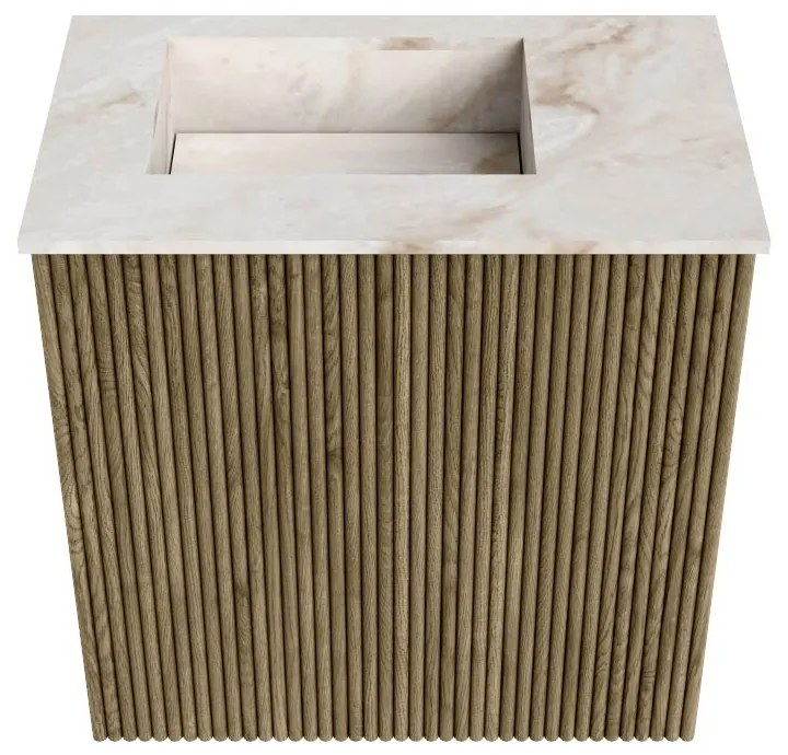 Mondiaz Joya DLux 40cm toiletmeubel dusk met wastafel faye links 1 kraangat frappe