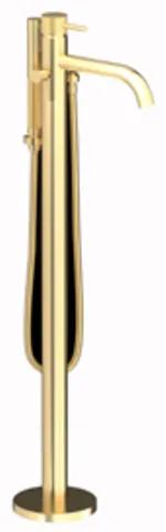 Plieger Roma vrijstaande badkraan 11x89.2x27.7cm met omstel met handdouche geborsteld goud ID399 BRUSHED GOLD