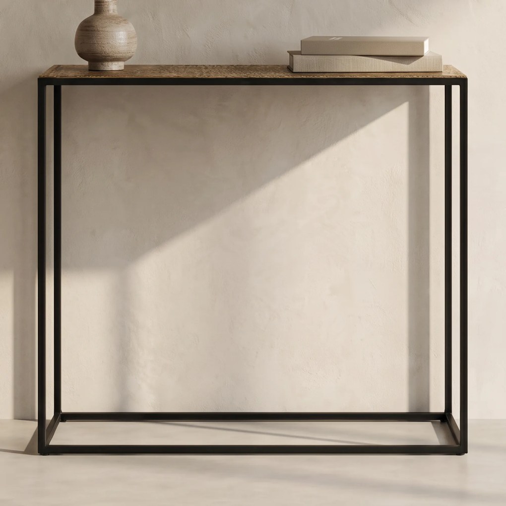 Metallic Sidetable Antiek Brons - 75 X 25cm.