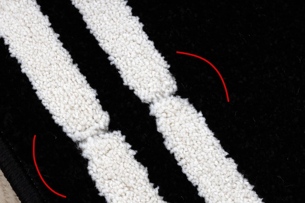 Tapijt HAMPTON Kader zwart - TWEEDE-KLASSE PRODUCT