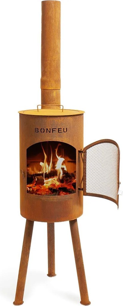 BonFeu Tuinhaard BonGiano SP– diameter 30 cm x H153 cm – Roest