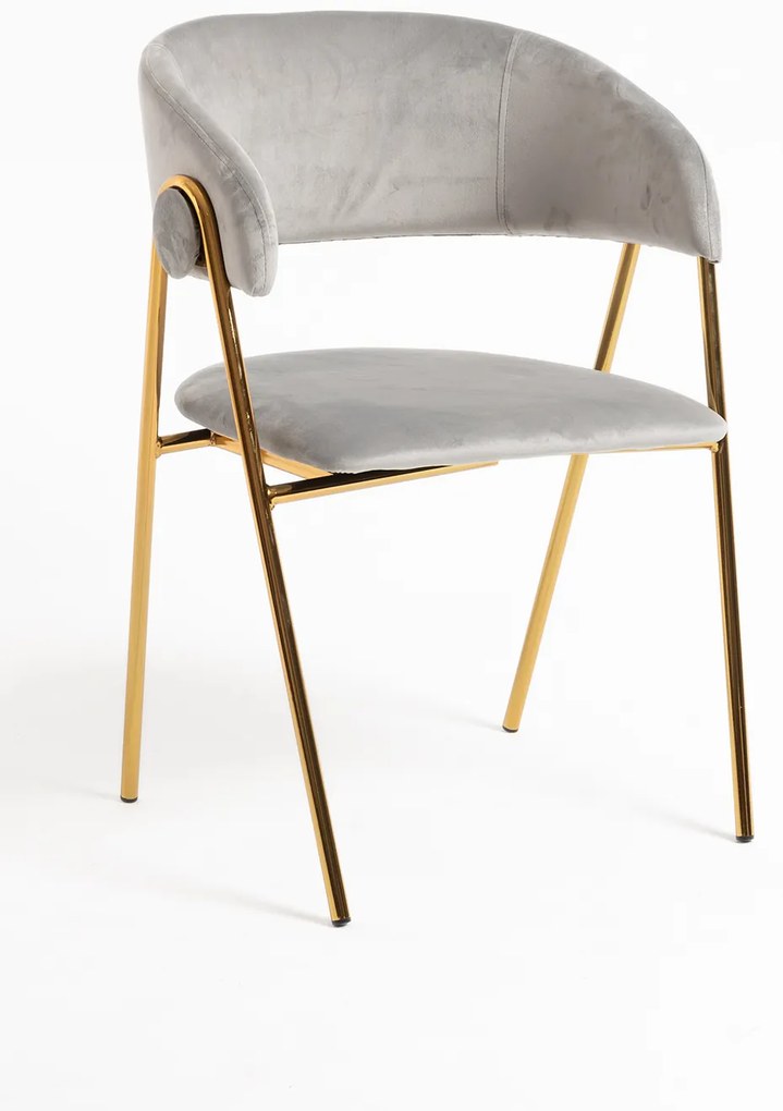 Mihu Goud Fluwelen Stoel