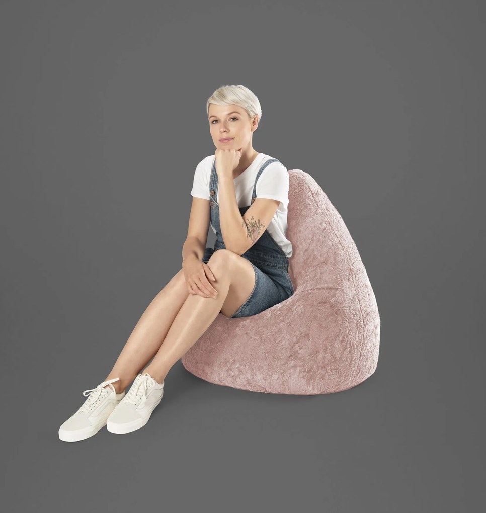 BeanBag Fluffy XL - Oudroze