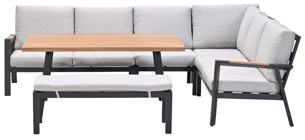 Garden Impressions Lissabon lounge dining set 6-delig - valley sand