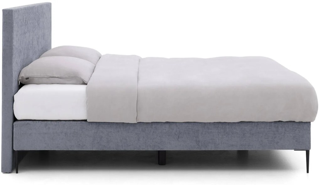 Goossens Boxspring Ease One Incl. Matras, Vlak 160 x 200 cm (=2x 80 x 200 cm) met hoofdbord + 2x matras shapes 1