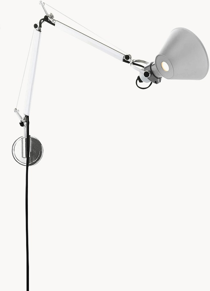 Grote verstelbare wandlamp Tolomeo Micro met stekker