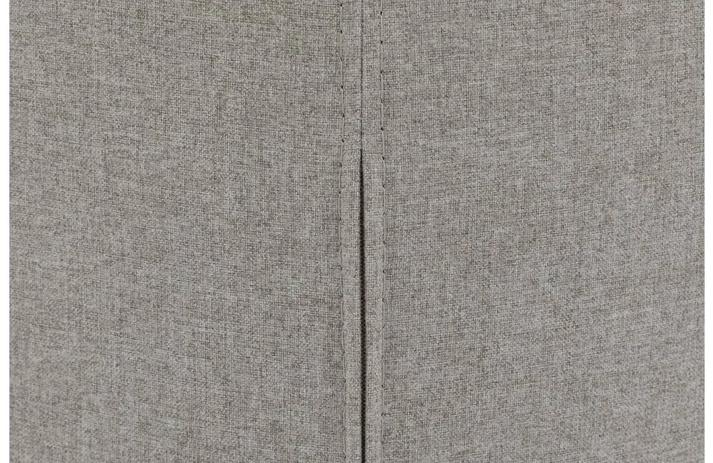 Goossens Eetkamerstoel Hera grijs stof met armleuning, modern design