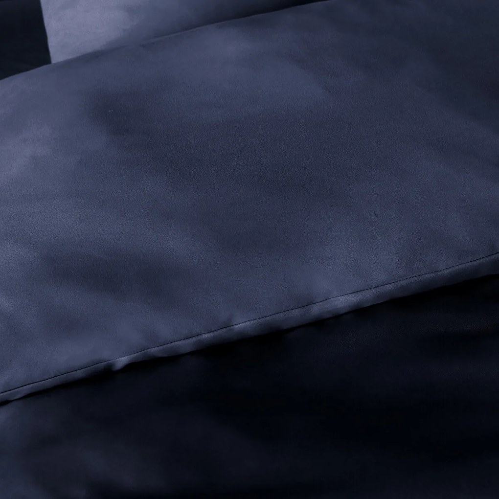Bedset in recycled microvezel, rechthoekige kussensloop