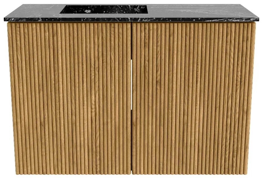 Mondiaz Joya DLux 60cm toiletmeubel oak met wastafel faye links 1 kraangat lava