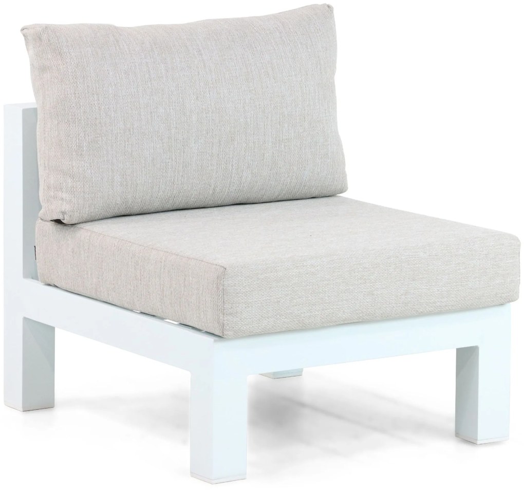 Hoek loungeset 6 personen Aluminium Wit Lifestyle Garden Furniture Luca