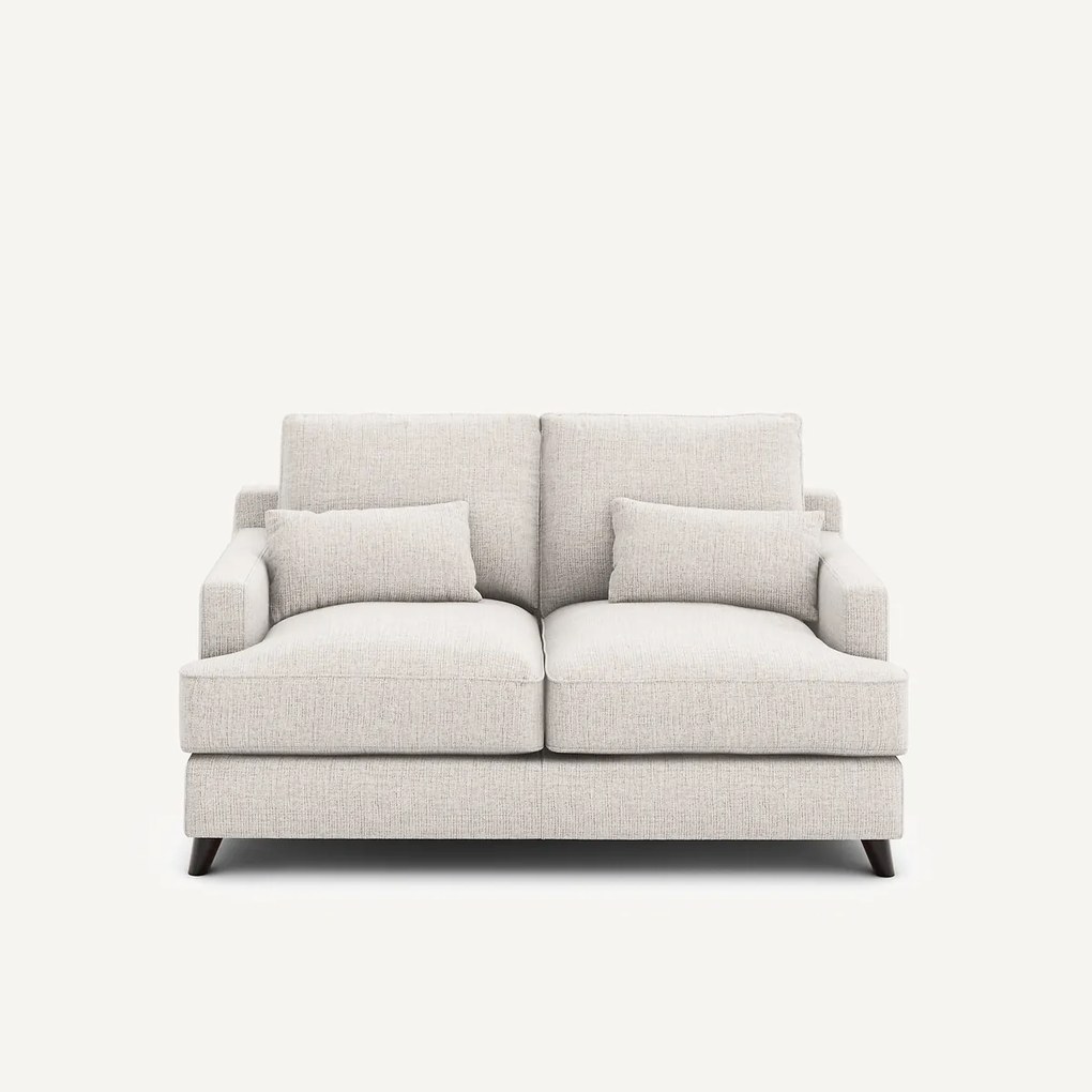 Compacte bank, in gespikkelde canvas, ALWINE