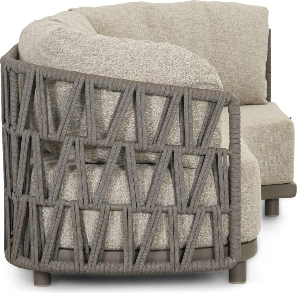 Santika Furniture Santika Cayora Organisch Loungeset - Rope Taupe 4-delig