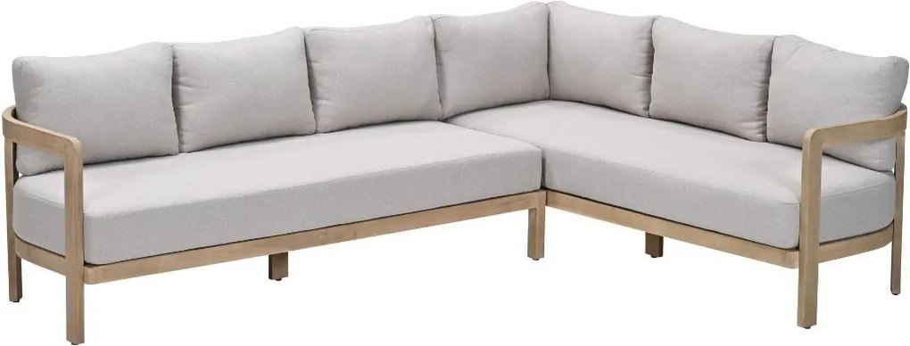 Garden Impressions Sirocco lounge dining set 3-delig rechts - acacia - grey sand