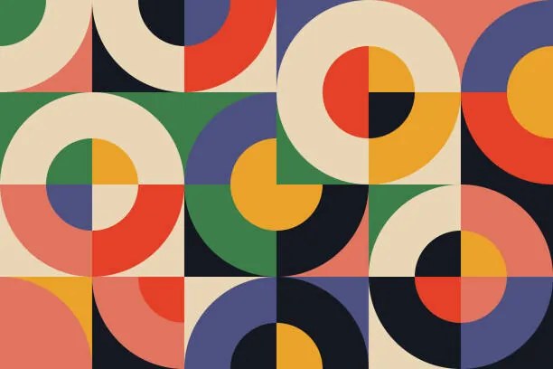 Ilustratie Bauhaus Geometry Artwork Abstract Vector Design, Normform