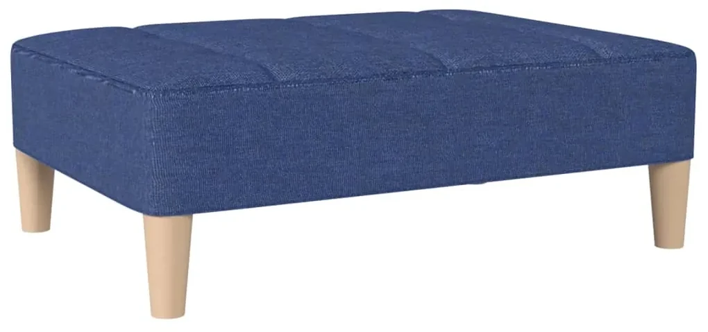 vidaXL Voetenbank 78x56x32 cm stof blauw