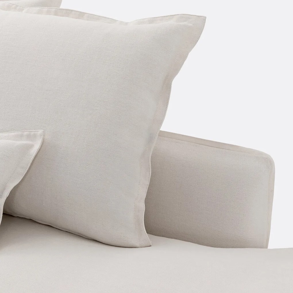 Longchair, afneembare hoezen, in dik linnen, Odna