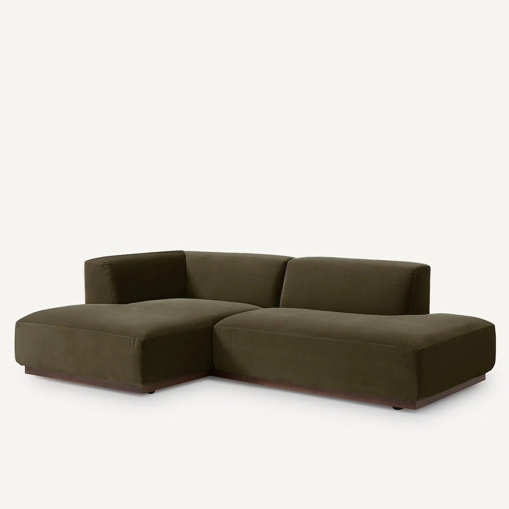 Linkse hoekbank in fluweel, Jacopo