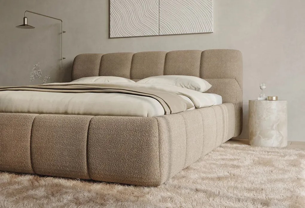Gestoffeerd Bedframe Night Santiago - Snel leverbaar – Bij Swiss Sense