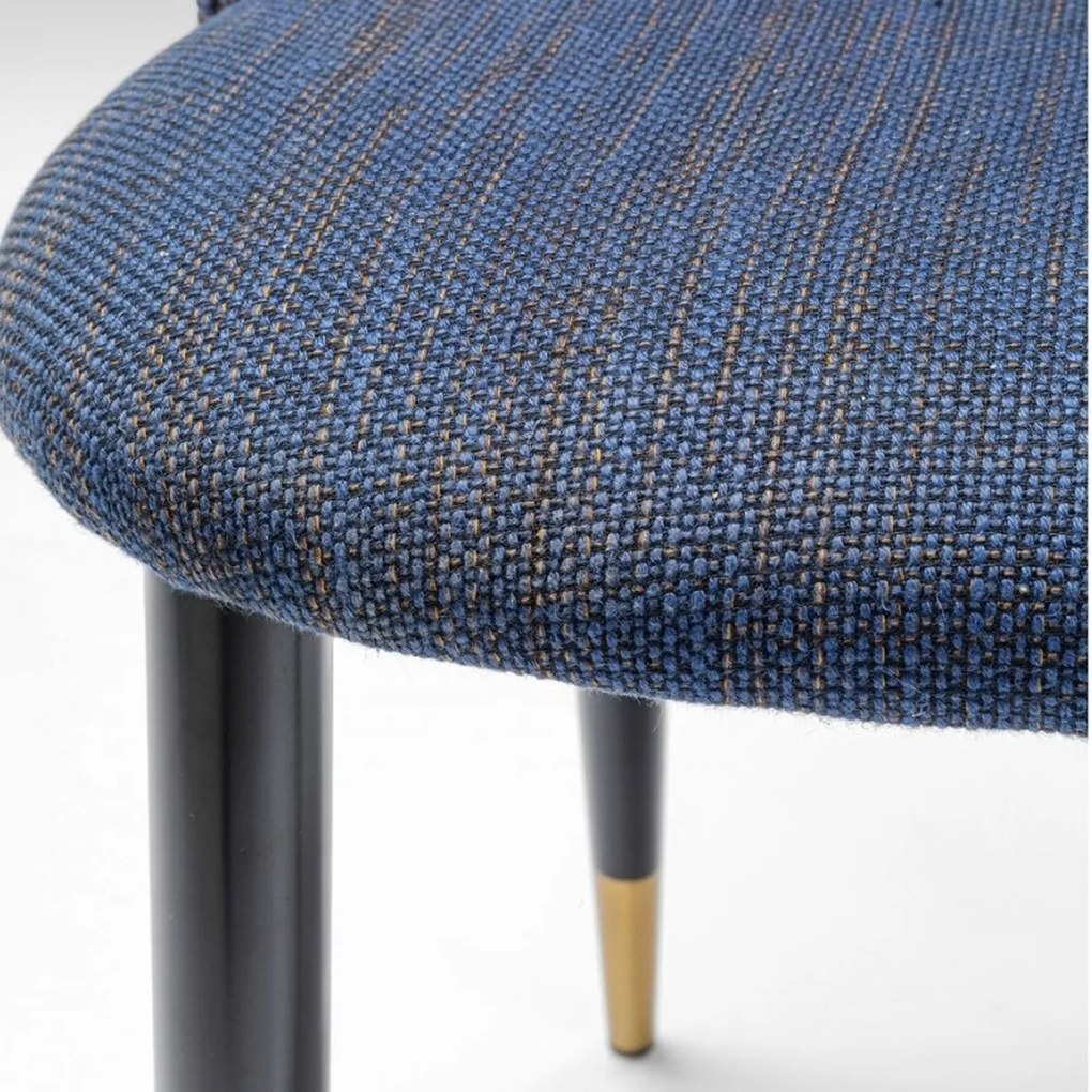 Kare Design Hudson Design Eetkamerstoel Blauw