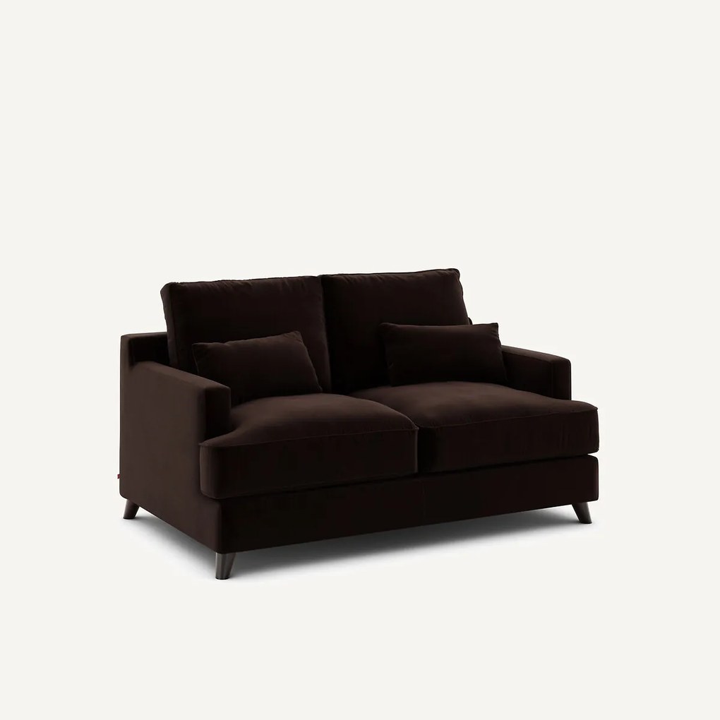 Compacte bank in fluweel, Alwine