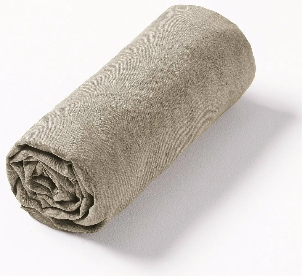 Hoeslaken in gewassen linnen, Elina