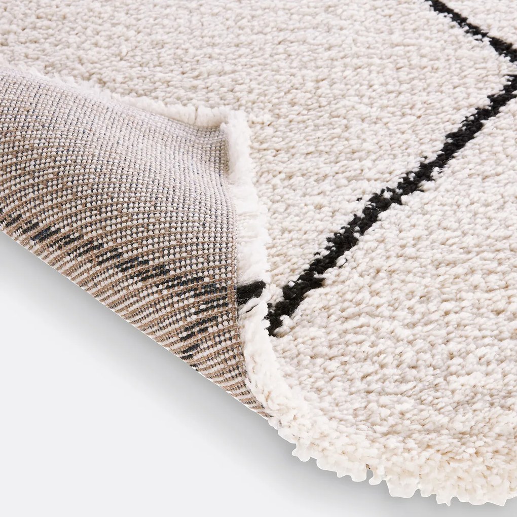 Vloerkleed in Berber stijl, vierkante vorm, Jiraya