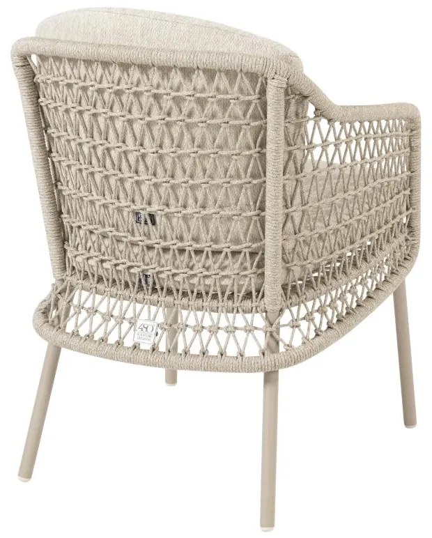 4 Seasons Outdoor Puccini tuinset latte met Prado tafel met keramisch blad 240 cm SALE beige weerbestendig