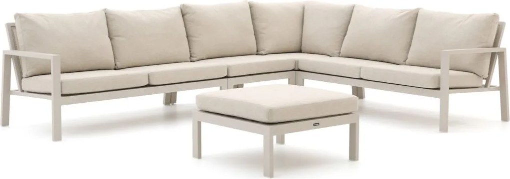 Hoek loungeset Manifesto  | 6 personen | Loungeset Beige | Hoekbank Aluminium | 324x246cm | Kees Smit Tuinmeubelen