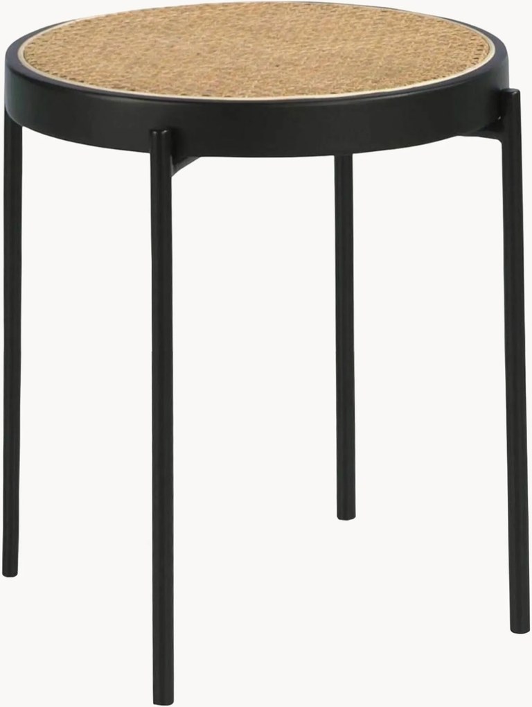 Ronde bijzettafel Ares met rotan blad