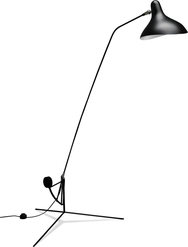 DCW éditions Lampe Mantis BS1 vloerlamp zwart