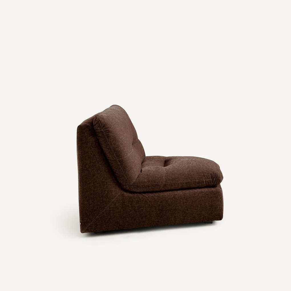 Modulaire hoekzetel in chenille fluweel, Giuliano