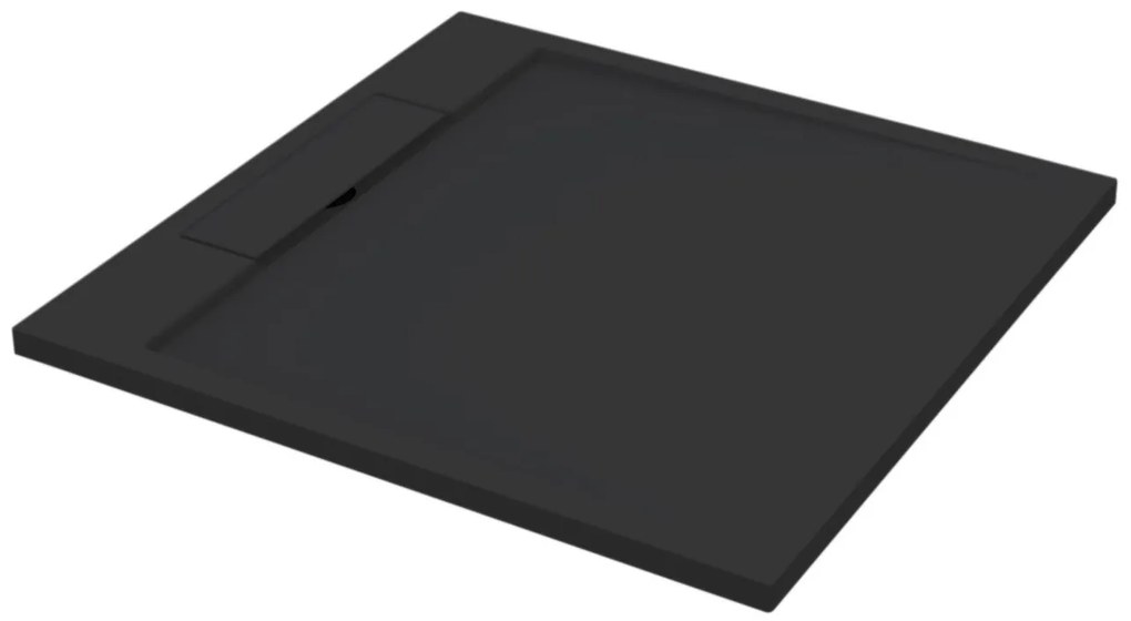 Best Design Just Solid douchebak 90x90x3.5cm mat zwart