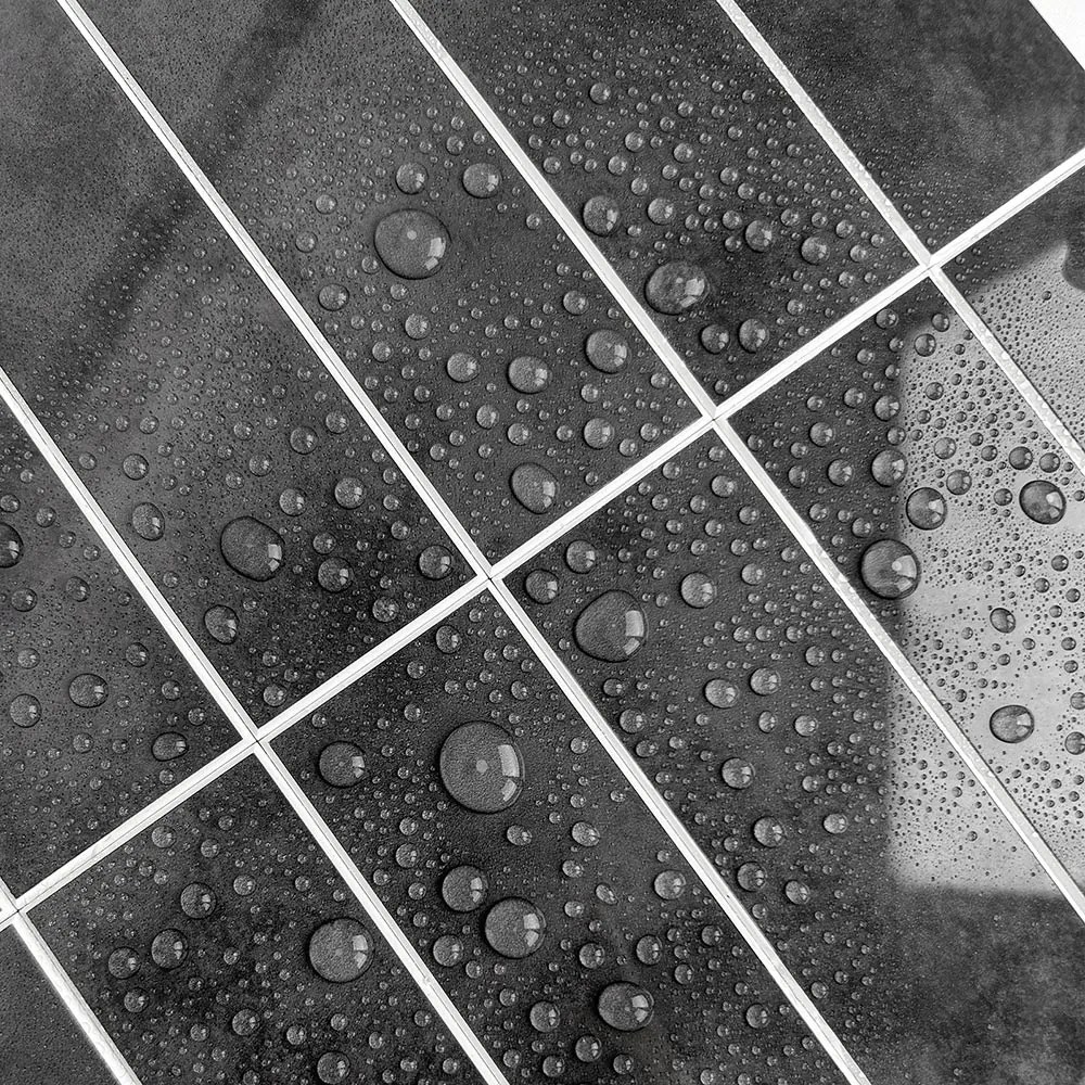 Zelfklevende SPC TEGEL Grijs - 30 cm x 29.6 cm x 0.4 cm | 0.5 kg | Paneli zelfklevende steenstrips