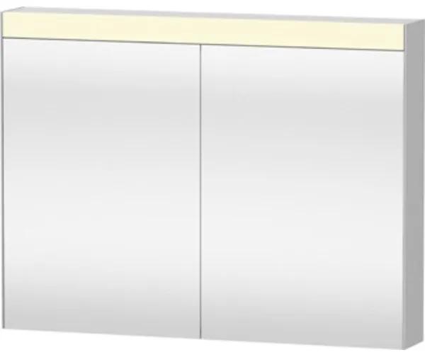 Duravit Best spiegelkast met LED verlichting en wastafelverlichting m. 2 deuren 101x76x14.8cm m. schakelaar-stopcontact module LM7842000000